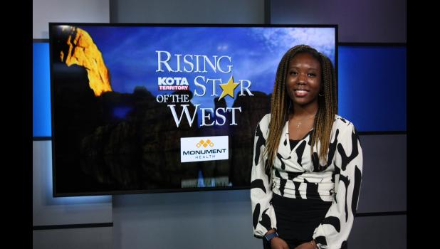 Melody Olugbenga ... in studio for the Rising Star of the West contest. Courtesy photo