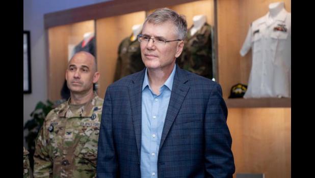 Force-Space Defense heritage briefing at Schriever Space Force Base, Colorado, Aug. 31, 2022. (U.S. Space Force photo by Tiana Williams)